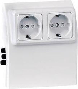 EMZ Stopcontact voor Elektroplintsysteem Wit 1 stuk(s)