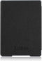 Lunso - Geschikt voor Kobo Aura H20 edition 1 hoes (6.8 inch) - Vegan Saffiano Leren sleepcover Clip - Zwart