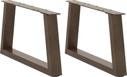 vidaXL - Eettafelpoten - 2 - st - V-vormig - 60x(30-31,3) - cm - staal - naturel