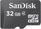 Sandisk MicroSDHC 32 GB - MicroSD kaart met adapter - Class 4 - zwart