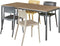 Bureautafel of kantinetafel breed 180CM diep 80CM bladkleur Speciale Kleur framekleur Aluminium (RAL9006)