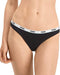 PUMA BASICS Dames 3P String - Katoen en modal - Zwart (3-pack)