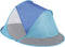 Pop-up strandtent - blauw - zelfuitklappend - 190x120x90/70cm