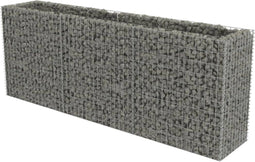 vidaXL - Gabion - plantenbak - verhoogd - 270x50x100 - cm - gegalvaniseerd - staal