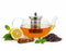 Vaja® Glazen Theepot met RVS Filter - 1.4 Liter - Thee Infuser - Voor Losse Thee / Theebloemen -