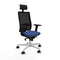 Bureaustoel met hoofdsteun Piqueras y Crespo 2D026N1 Marineblauw