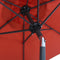 vidaXL - Parasol - 200x224 - cm - aluminium - terracotta