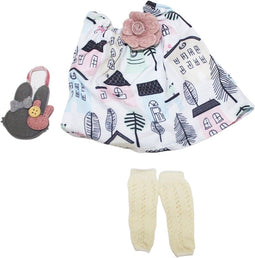 Paola Reina Kledingset Amigas Carol bruine krullen (32cm)