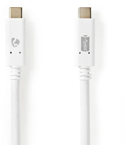Nedis CCGW64750WT10 - USB-C 3.2 Gen 2-kabel - 4K-ondersteuning - Wit