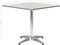 vidaXL Tuintafel 80x80x70 cm aluminium zilverkleurig