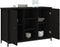 vidaXL - Dressoir - 100x35x70 - cm - bewerkt - hout - zwart