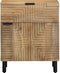 vidaXL - Nachtkastje - 50x33x60 - cm - massief - mangohout - bruin