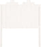 vidaXL - Hoofdbord - 96x4x110 - cm - massief - grenenhout - wit