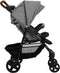 vidaXL - Kinderwagen - 2-in-1 - staal - lichtgrijs