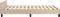 vidaXL - Bedframe - zonder - matras - 120x190 - cm - kunstleer - cappuccinokleurig