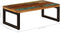 vidaXL - Salontafel - 100x50x35 - cm - massief - gerecycled - hout - en - staal