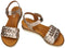 Gabor 82.759.89 - Sleehak Sandalen - Vlechtwerk - Satin Metallic Puder