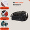 New Looxs ® Sports Trunkbag MIK - Bagagedragertas - Fietstas Enkel - Ingebouwde MIK-Adapter - Waterdicht door Regenhoes (inclusief) - Vergrootbaar tot 31 L - Zwart