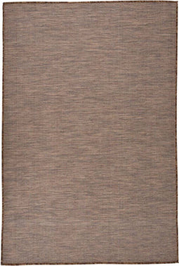 vidaXL - Buitenkleed - platgeweven - 120x170 - cm - bruin