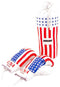 Alert bokszak en handschoenen sportset - boksset - 40 cm - Amerikaanse vlag