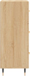 vidaXL - Dressoir - 34,5x34x90 - cm - bewerkt - hout - sonoma - eiken