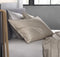 Zohome Kussensloop Satinado - Kussenhoes van 50x50 cm - Set van 2 stuks - 100% Katoen-Satijn - Beige
