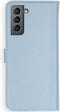 Selencia Galaxy S21 Plus - Echt Lederen Bookcase - 3 Pashouders - Lichtblauw