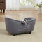 ENCHANTED PET | Enchanted Hondenmand Sofa Ultra Pluche Snuggle Donkergrijs