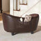 ENCHANTED PET | Enchanted Hondenmand Sofa Ultra Pluche Snuggle Wicker Bruin