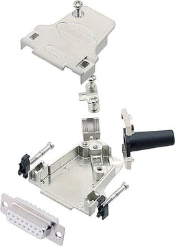 encitech D45ZF15-DBS-W-K 6355-8046-12 D-sub female connectorset 45 ° Aantal polen: 15 Soldeerkelk 1 stuk(s)