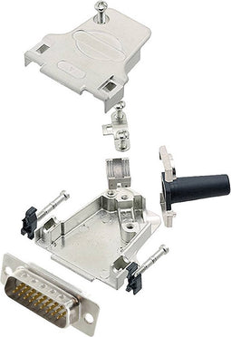 encitech D45ZF15-HDP26-W-K 6355-8064-02 D-sub male connectorset 45 ° Aantal polen: 26 Soldeerkelk 1 stuk(s)