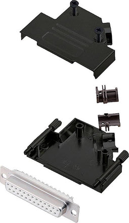 encitech D45ZK25-BK-DMS-W-K 6355-8103-33 D-sub female connectorset 45 ° Aantal polen: 25 Soldeerkelk 1 stuk(s)