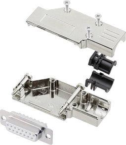 encitech DCMR15-FK-DBS-W-K 6355-8065-12 D-sub female connectorset 90 ° Aantal polen: 15 Soldeerkelk 1 stuk(s)
