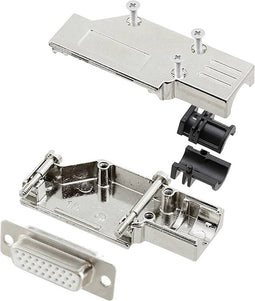 encitech DCMR15-FK-HDS26-W-K 6355-8066-12 D-sub female connectorset 90 ° Aantal polen: 26 Soldeerkelk 1 stuk(s)