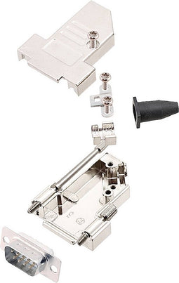 encitech DTSL09-LJSRG-S-DMP-W-K 6355-8042-21 D-sub male connectorset 45 ° Aantal polen: 9 Soldeerkelk 1 stuk(s)