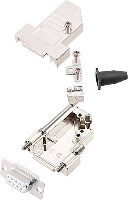 encitech DTSL09-LJSRG-S-DMS-W-K 6355-8042-31 D-sub female connectorset 45 ° Aantal polen: 9 Soldeerkelk 1 stuk(s)