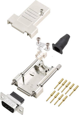 encitech DTSL09-T-JSRG-DBCP09-K 6355-0069-01 D-sub male connectorset 45 ° Aantal polen: 9 Crimpen 1 stuk(s)