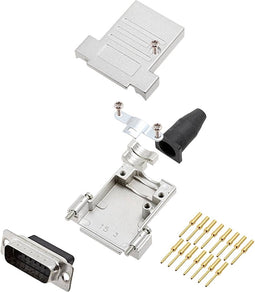 encitech DTSL15-SJSRG-T-DBCP-K 6355-0089-02 D-sub male connectorset 180 ° Aantal polen: 15 Crimpen 1 stuk(s)
