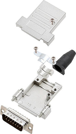 encitech DTSL15-SJSRG-T-DBP-K 6355-0086-02 D-sub male connectorset 180 ° Aantal polen: 15 Soldeerkelk 1 stuk(s)