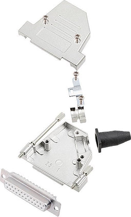 encitech DTSL25-LJSRG-S-DMS-W-K 6355-8042-33 D-sub female connectorset 45 ° Aantal polen: 25 Soldeerkelk 1 stuk(s)