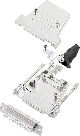 encitech DTSL25-LJSRG-T-DMS-W-K 6355-8040-33 D-sub female connectorset 180 ° Aantal polen: 25 Soldeerkelk 1 stuk(s)