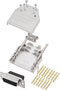 encitech DTZI15-DBCS-K 6355-0079-12 D-sub female connectorset 180 ° Aantal polen: 15 Crimpen 1 stuk(s)