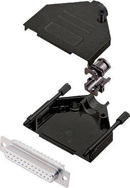 encitech DTZK25-BK-DMS-W-K 6355-8101-33 D-sub female connectorset 180 ° Aantal polen: 25 Soldeerkelk 1 stuk(s)