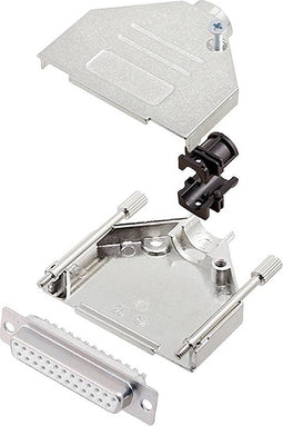 encitech DTZK25-DMS-W-K 6355-8002-33 D-sub female connectorset 180 ° Aantal polen: 25 Soldeerkelk 1 stuk(s)
