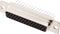 encitech HDD-44-F-T-B-M 2103-0400-13 D-sub female connector 180 ° Aantal polen: 44 Soldeerpennen 1 stuk(s) Tray