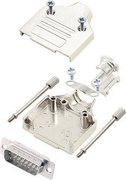 encitech MHDM-15-DMP-W-K 6355-8006-02 D-sub male connectorset 180 ° Aantal polen: 15 Soldeerkelk 1 stuk(s)
