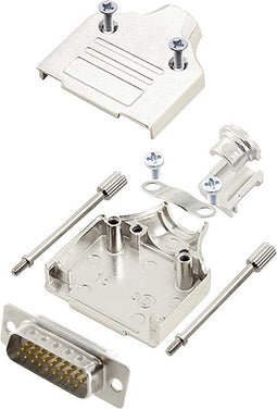 encitech MHDM-15-HDP26-W-K 6355-8059-02 D-sub male connectorset 180 ° Aantal polen: 26 Soldeerkelk 1 stuk(s)