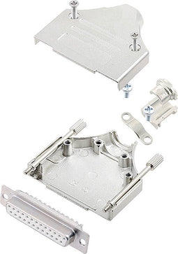 encitech MHDM-25-DBS-W-K 6355-8005-13 D-sub female connectorset 180 ° Aantal polen: 25 Soldeerkelk 1 stuk(s)