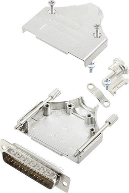 encitech MHDM-25-HDP44-W-K 6355-8059-03 D-sub male connectorset 180 ° Aantal polen: 44 Soldeerkelk 1 stuk(s)