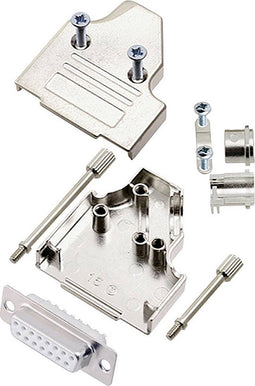 encitech MHDM35-15-DMS-W-K 6355-8008-12 D-sub female connectorset 35 ° Aantal polen: 15 Soldeerkelk 1 stuk(s)